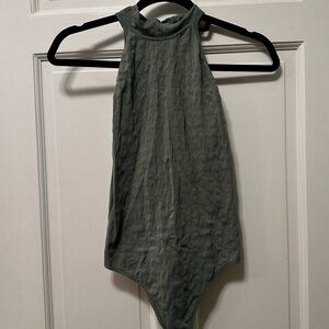 Free People Intimately‎ Olive Green Sleeveless Bodysuit Size XS/S